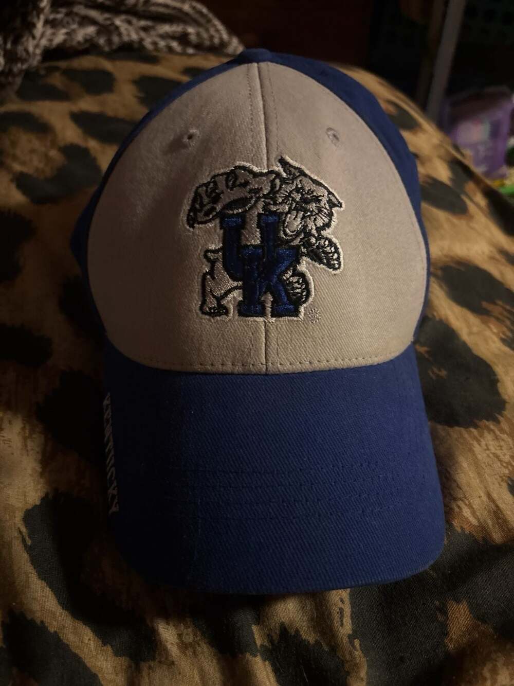 Russell Athletic UK Wildcats Two Tone Blue and Gray Strapback Hat